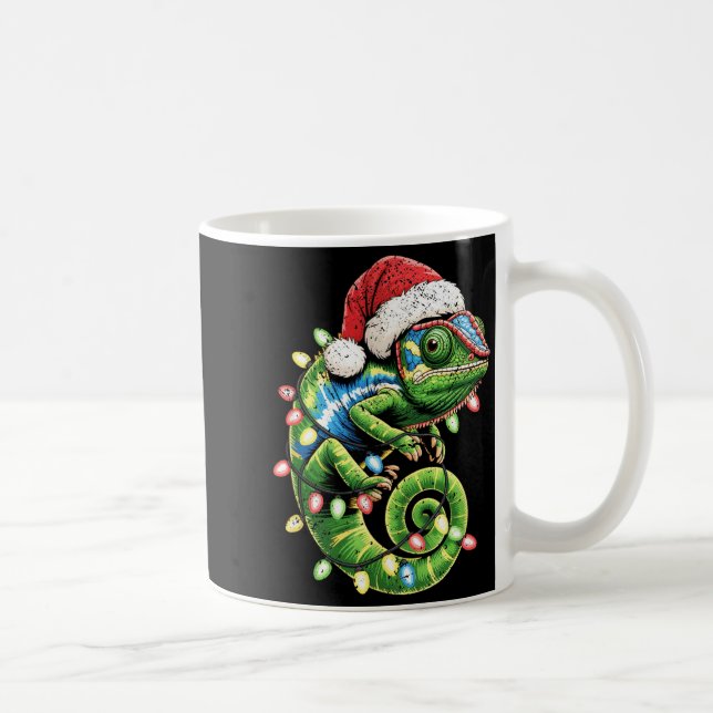 Christmas Chameleon Toddler Kids Boys Christmas Xm Coffee Mug (Right)