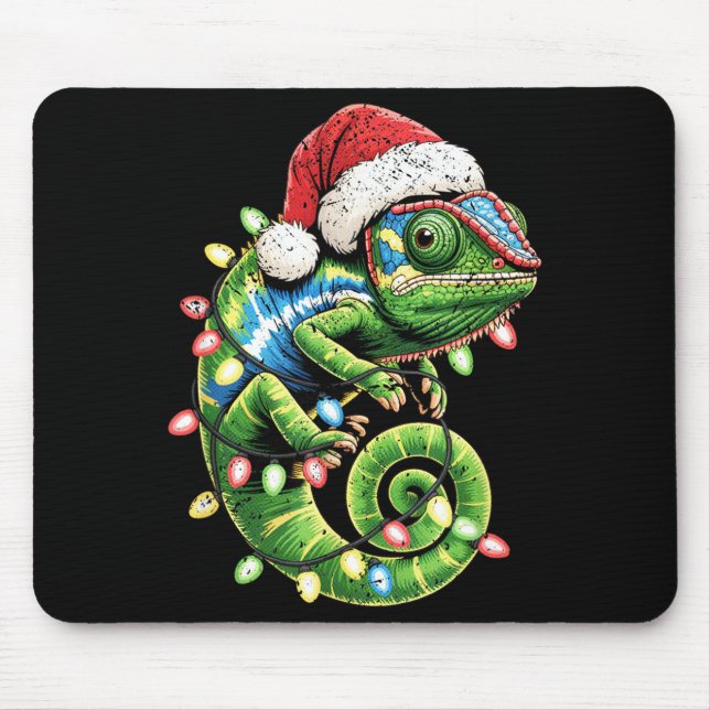 Christmas Chameleon Toddler Kids Boys Christmas Xm Mouse Pad (Front)