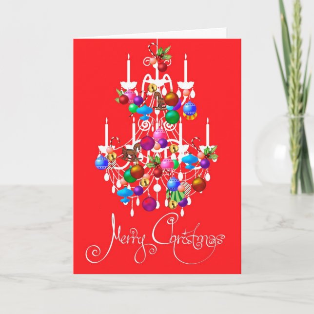 Christmas Chandelier Card (Front)