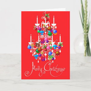 Christmas Chandelier Card
