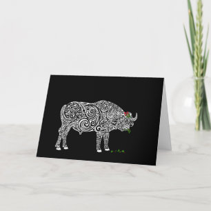 Christmas Chaos: Buffalo Thank You Card