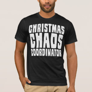 Christmas Chaos Coordinator Custom Name & Number T-Shirt