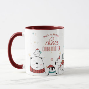 Christmas Chaos Coordinator Personalised Coffee Mug