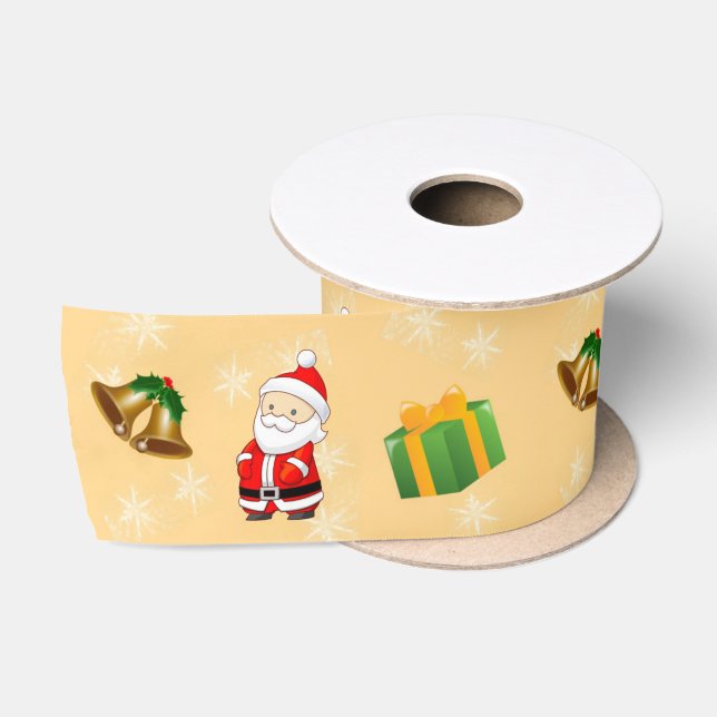 Christmas characters on satin ribbon (Spool)