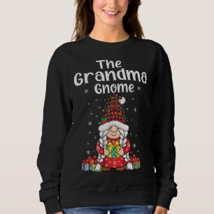 Christmas check plaid pattern cute Xmas grandma Gn Sweatshirt