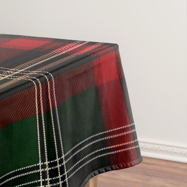 Christmas Checkered Scottish red and green pattern Tablecloth (In Situ)