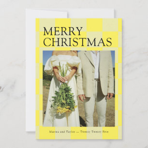 Christmas Checkers Holiday Card