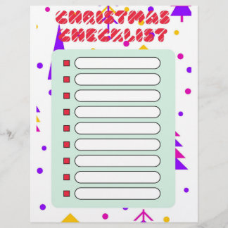 Christmas Checklist Flyer