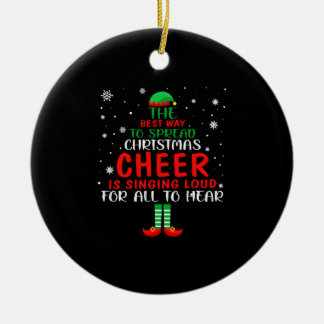 Christmas Cheer Ceramic Tree Decoration