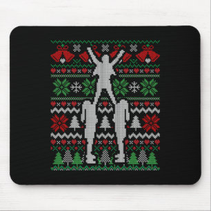Christmas Cheer Cheerleader Gift Mouse Pad