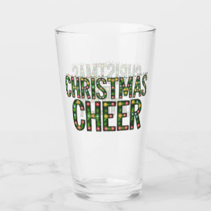 Christmas Cheer Christmas Typography Glass