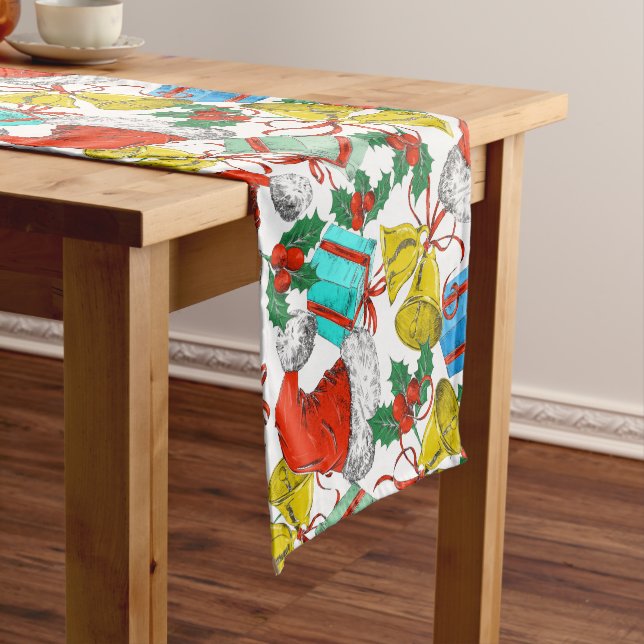 Christmas Cheer Collection Short Table Runner (In Situ)