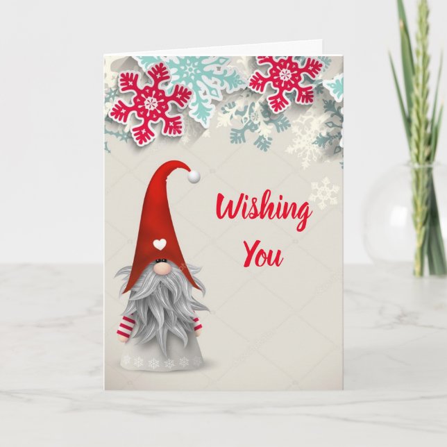 CHRISTMAS CHEER & FANTASTIC NEW YEAR WISHES HOLIDAY CARD (Front)