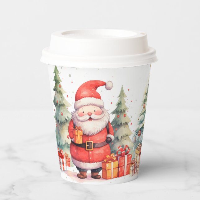 Christmas Cheer, Santa Clause Paper Cups (Front)