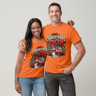 Christmas Cheer Snowman Lodge T-Shirt