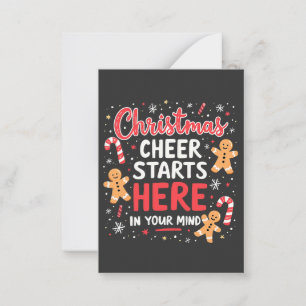 Christmas Cheer Starts Here Mental Health Awreness Card