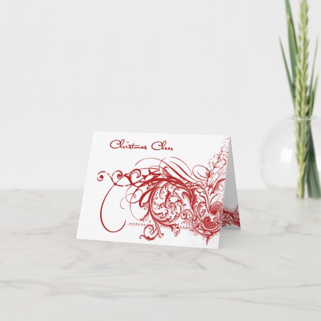 Christmas Cheer Swirl Cards (Front)