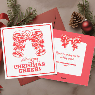 Christmas Cheers and Spirits  Holiday Card