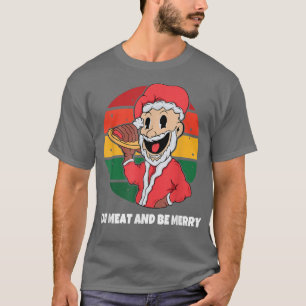 Christmas Chef Cooking Retro Vintage Sunset Happy T-Shirt