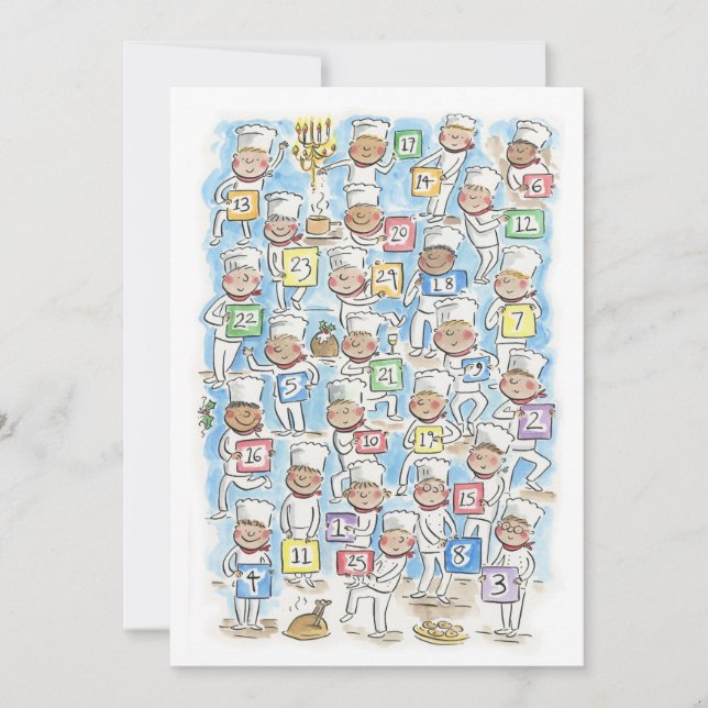 Christmas Chefs Advent Invitation (Front)