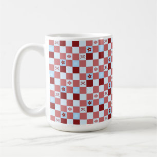 Christmas Chequered Coffee Mug