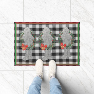 Christmas Cherub Angel Doormat Welcome mat