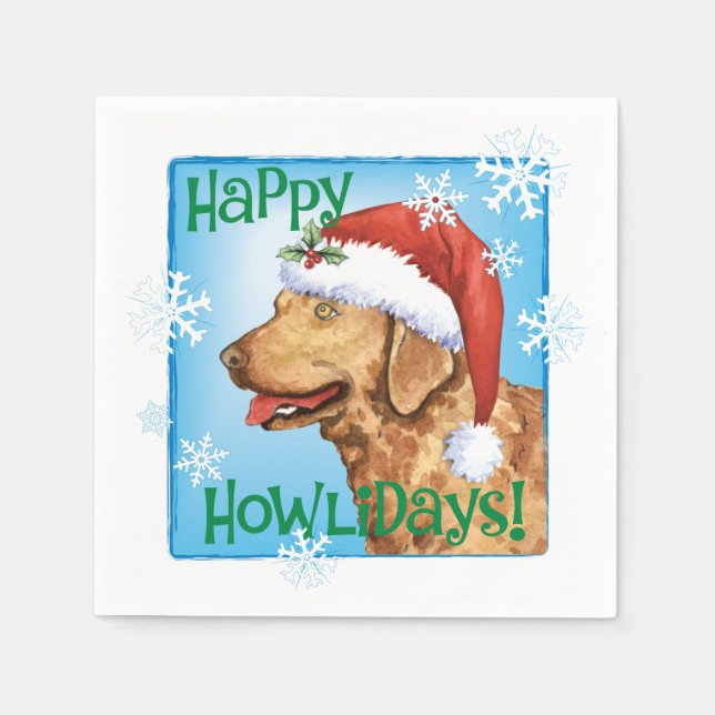 Christmas Chessie Napkin (Front)