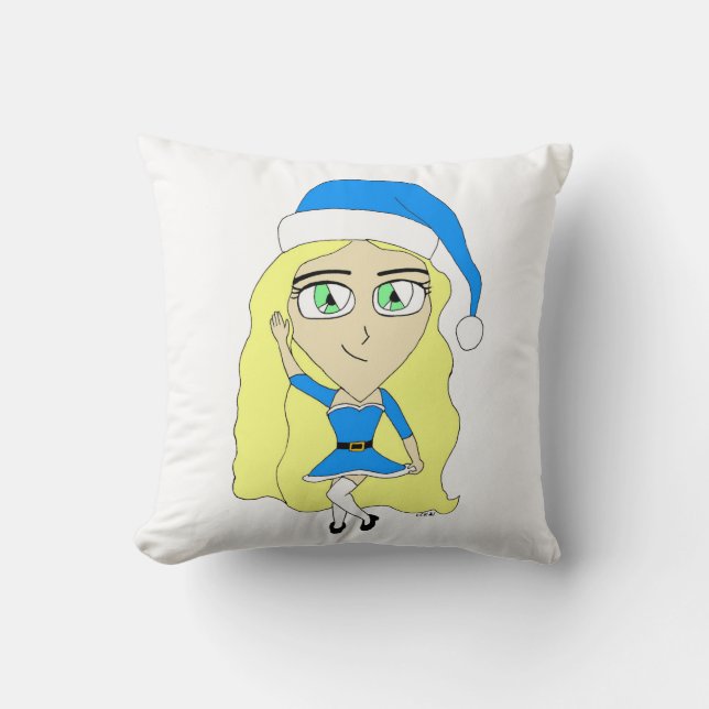 Christmas chibi     cushion (Front)