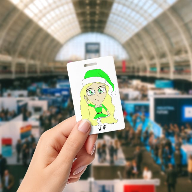 Christmas chibi  ID badge (Conference)