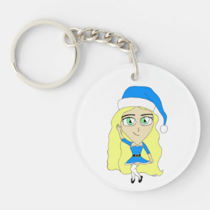 Christmas chibi key ring
