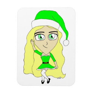 Christmas chibi magnet