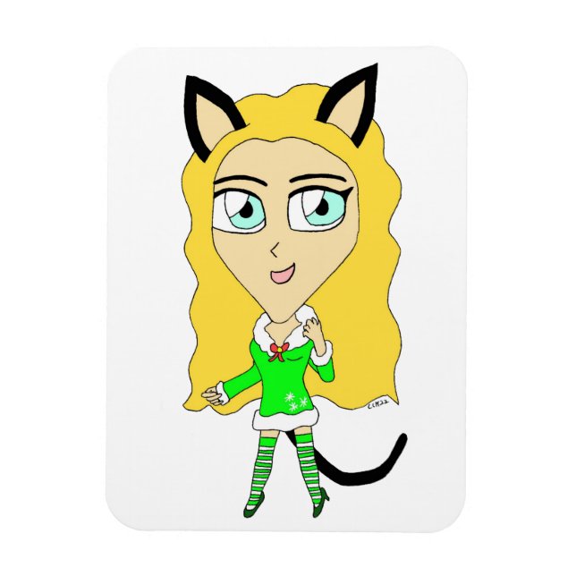 Christmas chibi     magnet (Vertical)