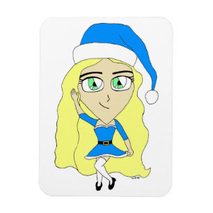 Christmas chibi magnet
