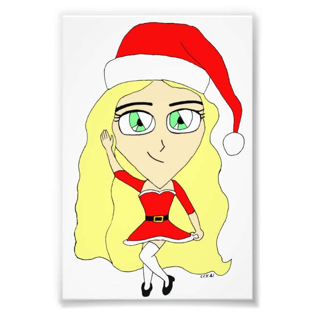 Christmas chibi photo print (Front)