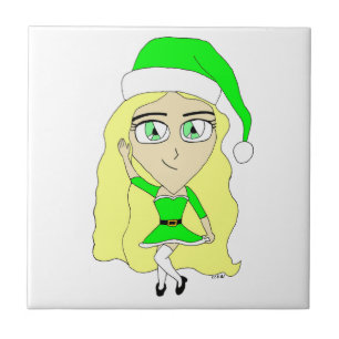 Christmas chibi tile