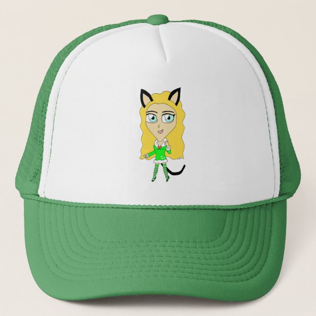 Christmas chibi    trucker hat (Front)