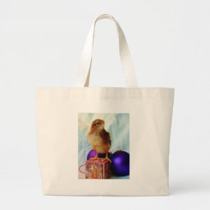 Christmas Chick 2 Large Tote Bag