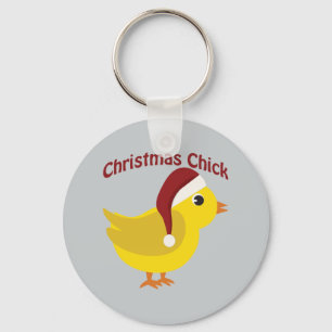Christmas Chick Key Ring