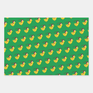 Christmas Chick Wrapping Paper Sheet