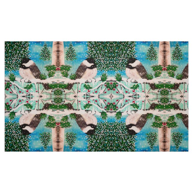 Christmas Chickadee Chatter Fabric 4 (Fat Quarter)