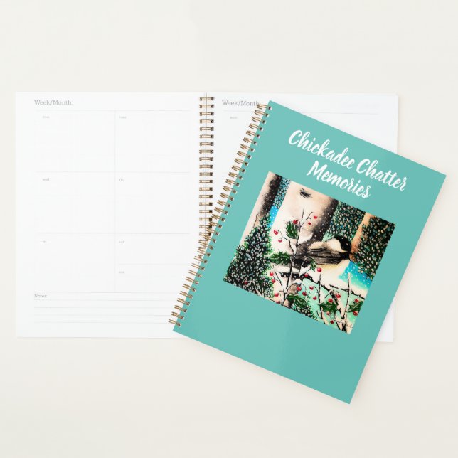 Christmas Chickadee Chatter Notepad Planner (Display)