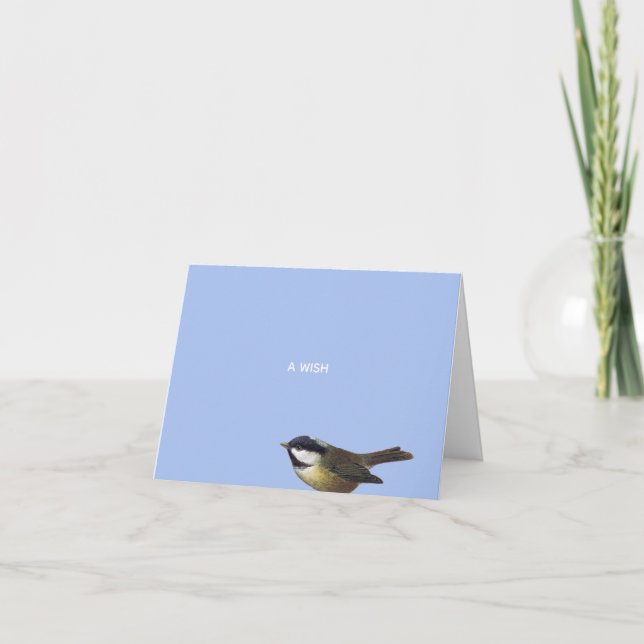 Christmas Chickadee Little Wish Card (Front)