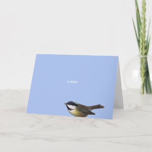 Christmas Chickadee Wish Card