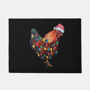 Christmas Chicken Doormat