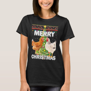 Christmas Chicken Ugly Sweater Merry Christmas Chi