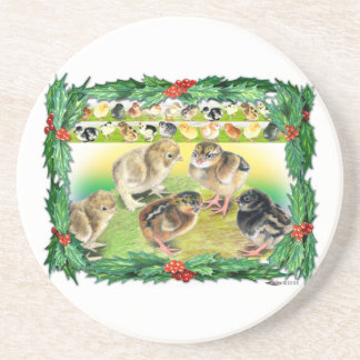 Christmas Chicks Coaster