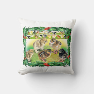 Christmas Chicks Cushion