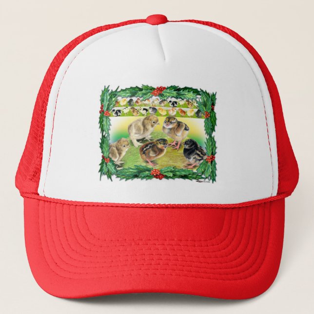 Christmas Chicks Trucker Hat (Front)