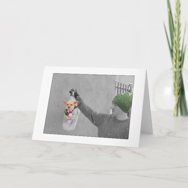 CHRISTMAS CHIHUAHUA CARD (Front)