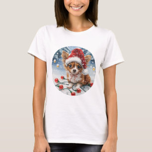Christmas Chihuahua Santa Dog T-Shirt